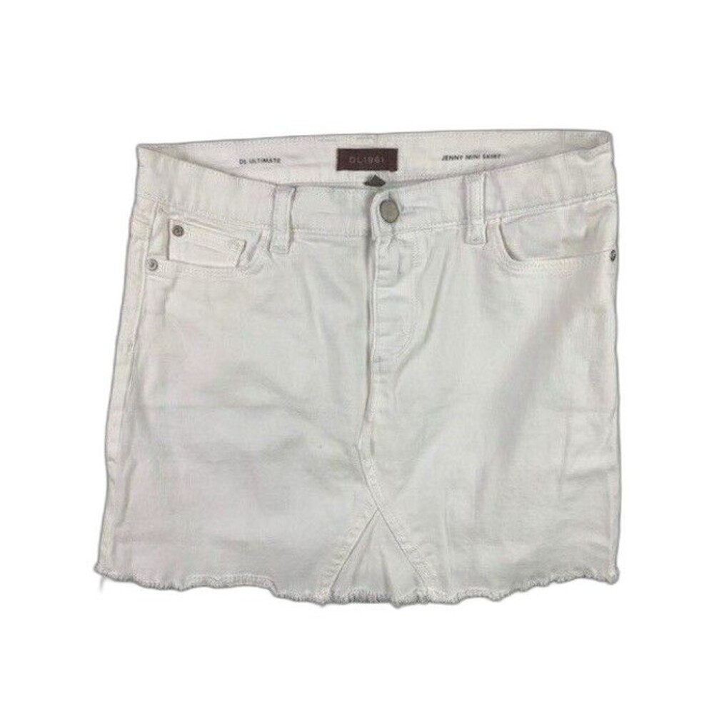 DL1961 Size 16 Girls Youth White Skirt Jenny Mini Stretch